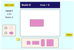 area perimeter game 